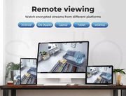 Wireless Security Camera System Set Wifi 1080P Home CCTV 8CH NVR Outdoor NightX8