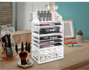 Acrylic Makeup Organiser Cosmetic Storage Box Jewelry Holder Display Drawer