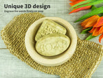 Soap Moulds Silicone 3D Shaped Mold DIY Handmade Tools Square Ellipse 50Pcs