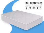 Dreamz Mattress Protector Topper Fitted Cover Waterproof Cotton Fibre Queen King