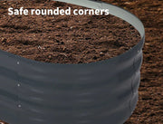 Lambu Garden Bed Planter Raised Coated Galvanised Steel Vegetable Beds Oval