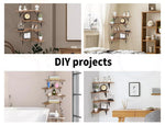 Levede Floating Shelf DIY Corner Hanging Shelves Wall Mounted Storage Wood 4PC