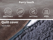 Warm Quilt Cover Set Doona Duvet Two-sided Teddy Bear Fleece Winter Super King