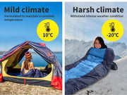 Mountview Single Sleeping Bag Outdoor Camping Hiking Bags -20℃ Thermal Winter.
