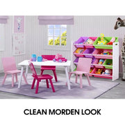 Levede 12Bins Kids Toy Box Bookshelf Organiser Display Shelf Storage Rack Drawer