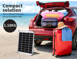 12V 10W Solar Panel Kit Mono Backup for Caravan Car Battery Charging Controllers