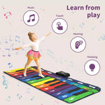 Bopeep Keyboard Playmat Kids Dance Music Mat Floor Piano Toys Carpet Education