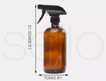 4x 500ml Amber Glass Spray Bottles Trigger Water Sprayer Aromatherapy Dispenser