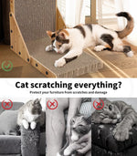 Pawz Cat Scratcher Scratching Board Corrugated Cardboard Scratch Bed Toy Pad Mat