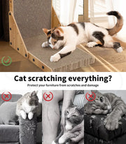 Pawz Cat Scratcher Scratching Board Corrugated Cardboard Scratch Bed Toy Pad Mat