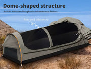 Mountview Double Swag Camping Swags Canvas Dome Tent Hiking Mattress Grey.
