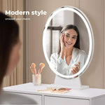 Levede LED Dressing Table Stool Set Mirror Lighted Vanity Makeup Desk Drawers