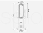 Spector Electric Portable Space Heater 1650W 2IN1 Bladeless Fan Remote Ceramic