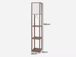 Emitto LED Floor Lamp with Storage Shelf 3 Tier Standing Reading Corner Light