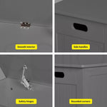 Levede Kids Toy Box Storage Chest Cabinet Container Clothes Organiser Grey