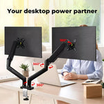 Traderight Monitor Stand Dual Arm TV Bracket Screen LED Holder Desk Freestanding