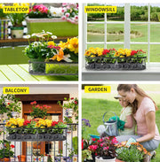 Levede Plant Stand Outdoor Indoor Home Decor Hanging Flower Garden Wall Shelf