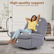 Levede Recliner Chair Swivel Lounge Luxury Padded Rocker Sofa Comfy Armchair