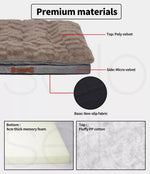 Pawz Dog Calming Bed Pet Cat Removable Cover Washable Orthopedic Memory Foam XL