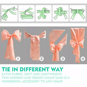Satin Chair Sashes Cloth Cover Wedding Party Event  Decoration Table Runner