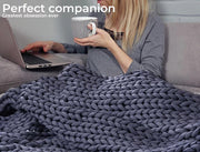 Dreamz Weighted Blanket 3KG 6.5KG 9KG Chunky Bulky Knit Throw Blanket Kids Adult