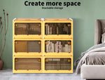 Storage Containers with Lid Clothes Organiser Box 5 Side Open Foldable Stackable