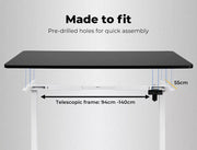 Levede Motorised Standing Desk Height Adjustable Electric Sit Stand Table 140CM
