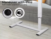 Levede Standing Desk Height Adjustable Sit Stand Over Bed Laptop Table Shelf USB