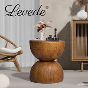 Levede Side Table Terrazzo Coffee End Tables Hourglass Magnesia Stool Stand