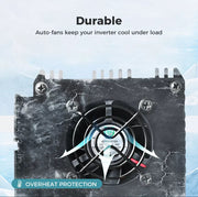 Safetex Pure Sine Wave Power Inverter 12V/240V 2000/4000W Caravan Boat Car USB