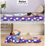 Dreamz Foldable Mattress Kids Pillow Bed Cushion Sofa Chair Lazy Couch 224x81cm
