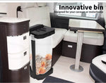 Collapsible Caravan Rubbish Bin Liner rv Motorhome Garbage Trash Waste Can Bags