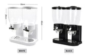 Toque Double Cereal Dispensers Grain Storage Box Nut Dry Food Candy Container