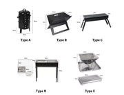 Charcoal BBQ Grill Portable Hibachi Barbecue Outdoor Foldable Camping Picnic