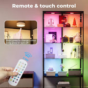 Stacked Tempered Glass LED Display Cabinet Steel Collections With RGB Light