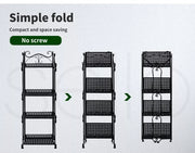 Levede Plant Stand 4 Tiers Outdoor Indoor Metal Flower Pots Rack Garden Shelf