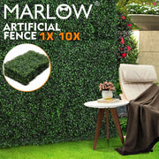 Marlow Artificial Boxwood Hedge Fake Vertical Garden Green Wall Fences 60x40x4cm