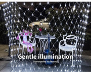 Emitto LED String Fairy Lights Net Mesh Curtain Weding Party Xmas Decor Outdoor