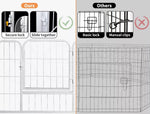 Pawz Pet Dog Playpen Puppy  Cage White Fence Metal  8 Panel 48