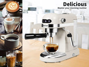 Spector Coffee Machine Espresso Latter Cappuccino Flat White Maker (White Color)