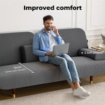 Levede Convertible Sofa Bed Lounge Couch Charging Station 3-Seater Side Table