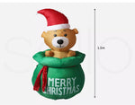 Santaco Inflatable Christmas Decorations Bubbly Bear 1.5M LED Lights Xmas Party