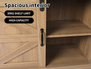 Levede Buffet Sideboard – Storage Cabinet with Sliding Barn Door for Kitchen