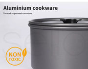 Toque 16Pcs Camping Cookware Set Outdoor Hiking Cooking Pot Pan Portable Picnic