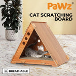 Pawz Cat Scratcher Scratching Board Corrugated Cardboard Scratch Bed Condo House