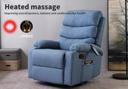 Levede Massage Chair Recliner Chairs Heated Lounge Sofa Armchair 360 Swivel