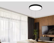 Emitto Ultra-Thin 5CM LED Ceiling Down Light Surface Mount Living Room Black 36W