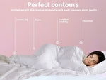 Dreamz Weighted Blanket Cotton Heavy Gravity Adult Deep Relax White 11KG