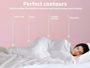 Dreamz Weighted Blanket Cotton Heavy Gravity Adult Deep Relax White 11KG