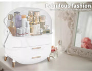 Makeup Organizer Case Drawer Portable Cosmetic Jewellery Storage Box White
